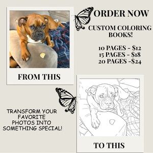 Custom Pet Coloring Book